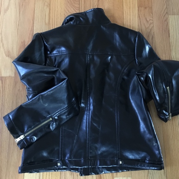 VINTAGE Limited Too Vinyl Pleather Moto Jacket - Picture 4 of 4